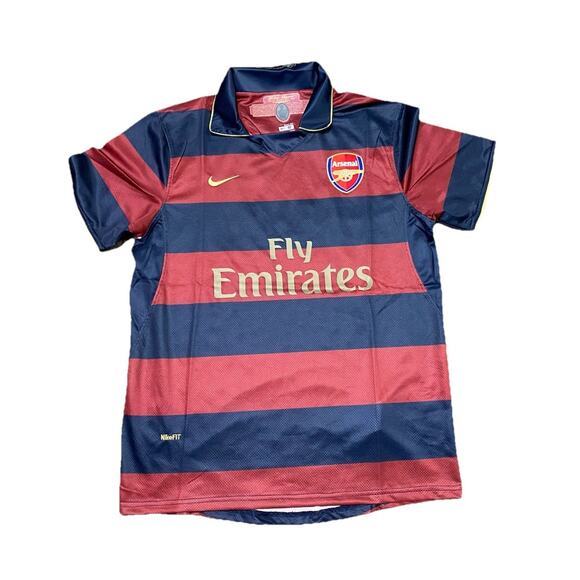 Nike Other - Nike Arsenal Navy and Red Striped Soccer Jersey